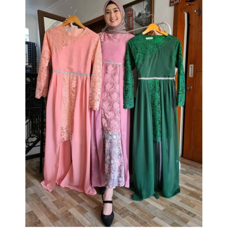 Set Alena Dress / Kebaya Dress Muslimah Modern / Kebaya Pesta