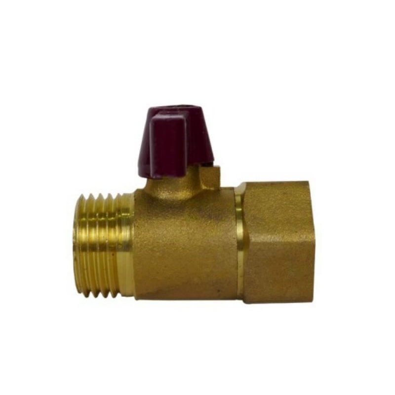 ball valve/stop kran 1/2" -kuningan