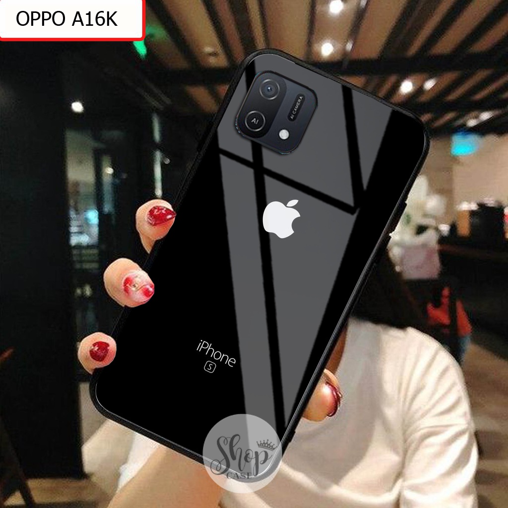 Softcase Glass Oppo A16K A16E  - Case Oppo A16K A16E - Case Lucu - case Oppo A16K A16E - kesing Oppo
