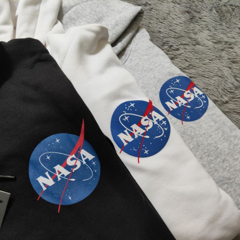 Sweater Hoodie H&amp;M Nasa Logo Basic Fulltag &amp; Lebel