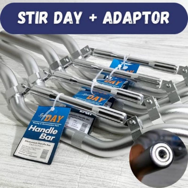 ADAPTOR STANG STIR DAY STANG RIDE IT UNTUK JALU STIR SET KANAN KIRI MODEL BULAT