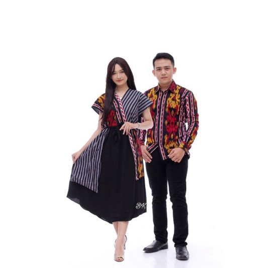 COUPLE Dress Batik wanita MOTIV SONGKET