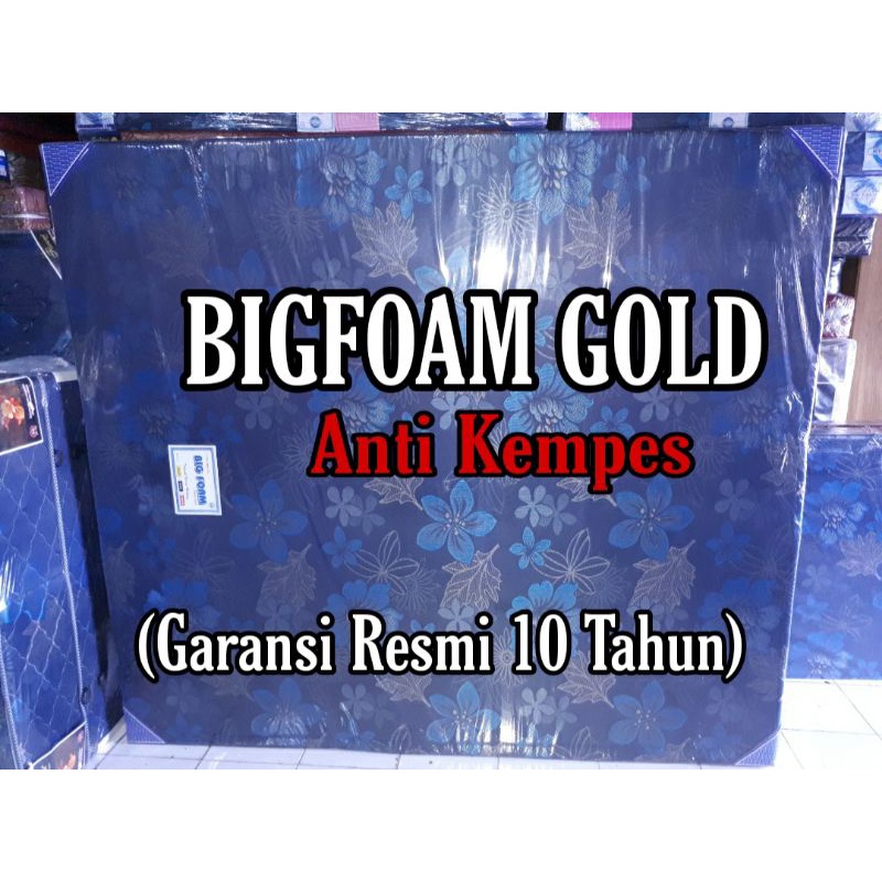 (KHUSUS SURABAYA) Kasur Busa ANTI KEMPES BIGFOAM Gold Tebal 18CM GARANSI 10TH.