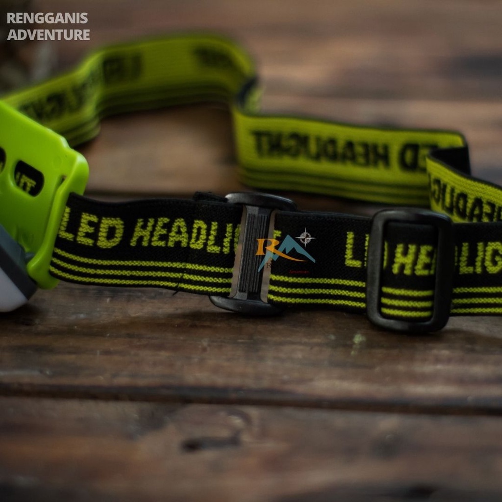 Headlamp Mitsuyama Batre AAA Senter Kepala Mata Kucing Baterai Hiking