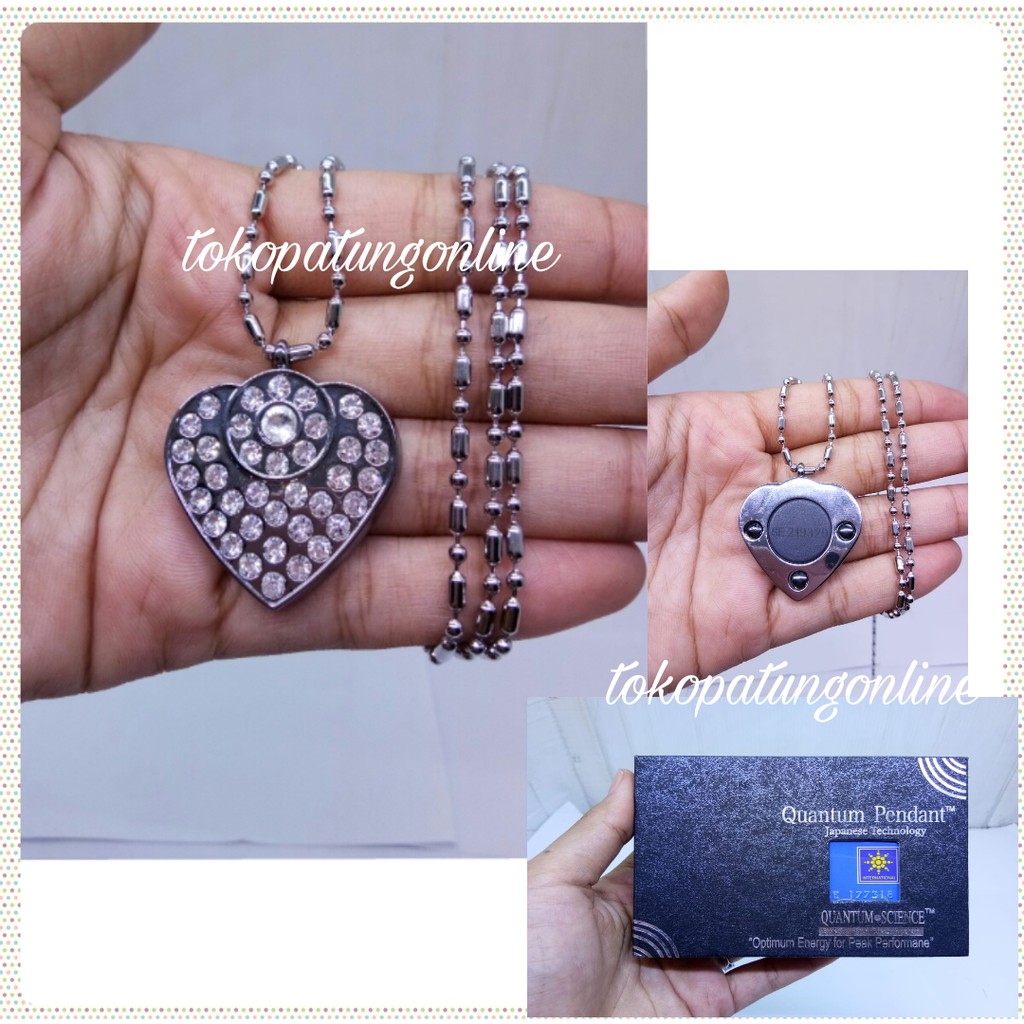 Kalung Pendant Kesehatan Love Titanium