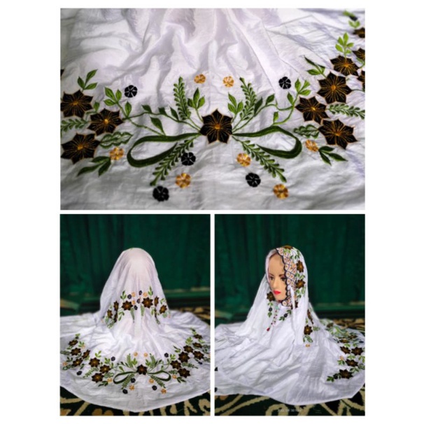 Mukena parasut bordir lajuran