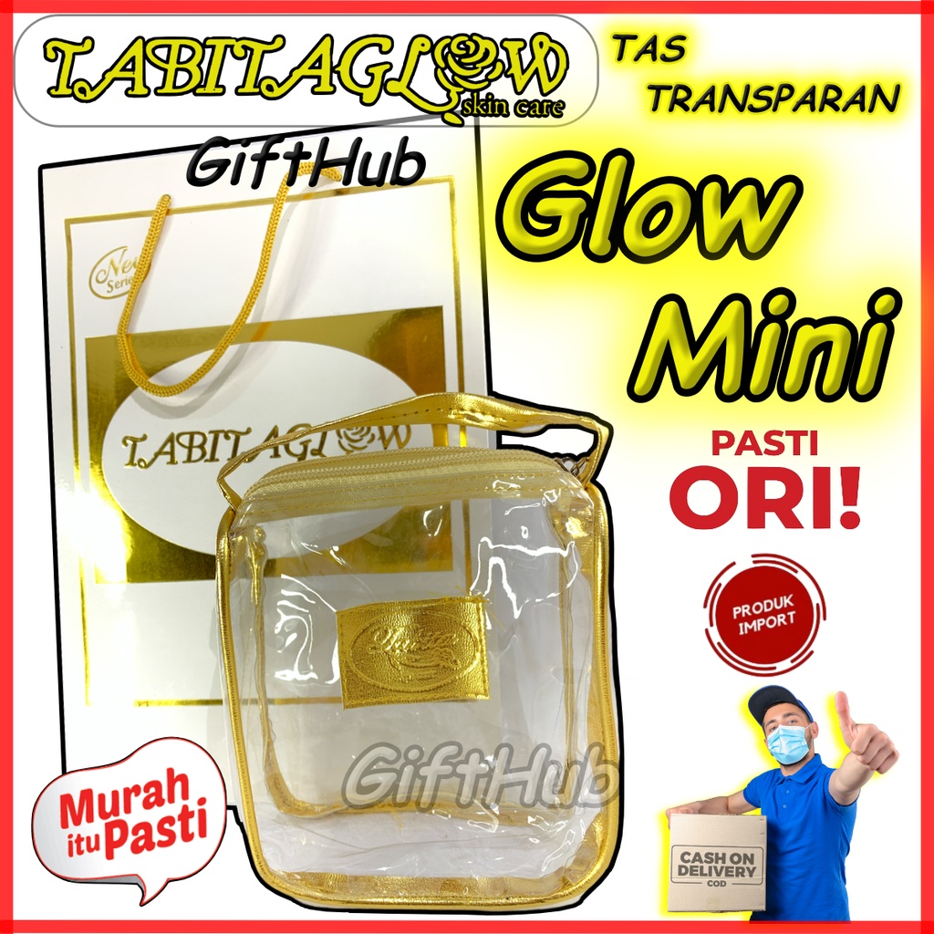 Tabitha Skincare Original Tas Glow Mini Saja Transparan Tas Plastik Mandi Anti Air Waterproof TBT Ca