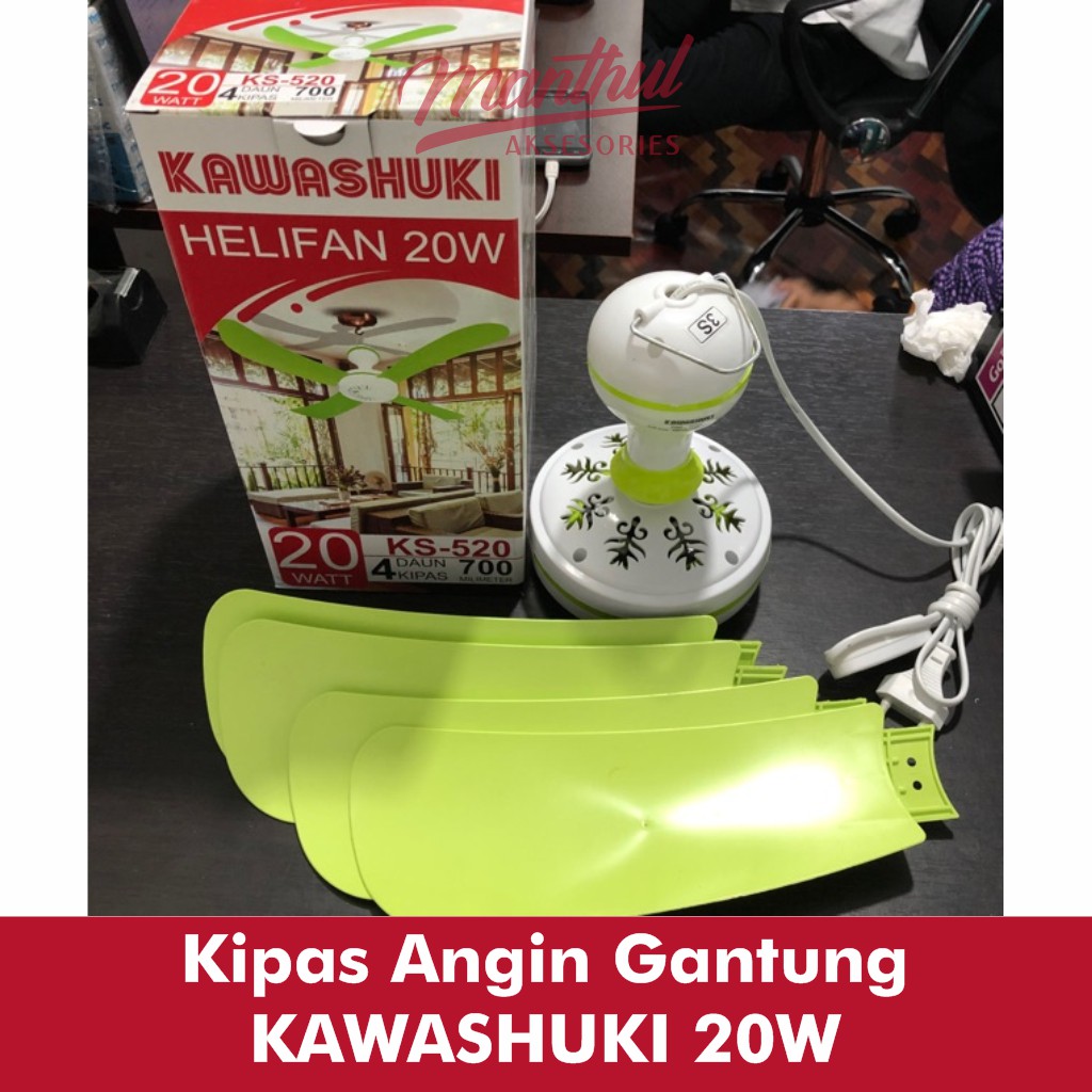 Kipas Angin Gantung KAWASAKI 20W