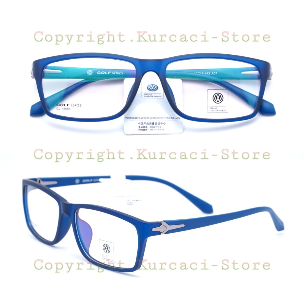 OBRAL Kacamata original Volkswagen 15085 Pria Wanita Kotak Limited Stock, Kacamata Branded