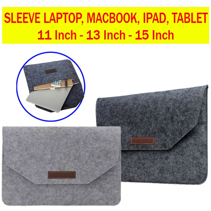 Sleeve Pouch Case Sarung Tas Macbook IPad Tab Tablet