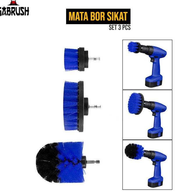 Mata Bor Sikat Power Cleaning Head Set 3