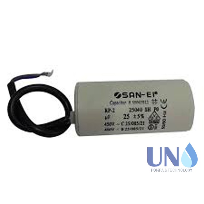 25 uf / 450 Volt SanEi Capacitor / Kapasitor Bulat Pompa Air