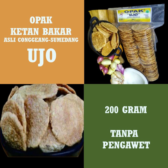 

Opak Ketan Bakar Asli UJO Makanan/ Cemilan/ Oleh oleh Khas Sumedang Bandung