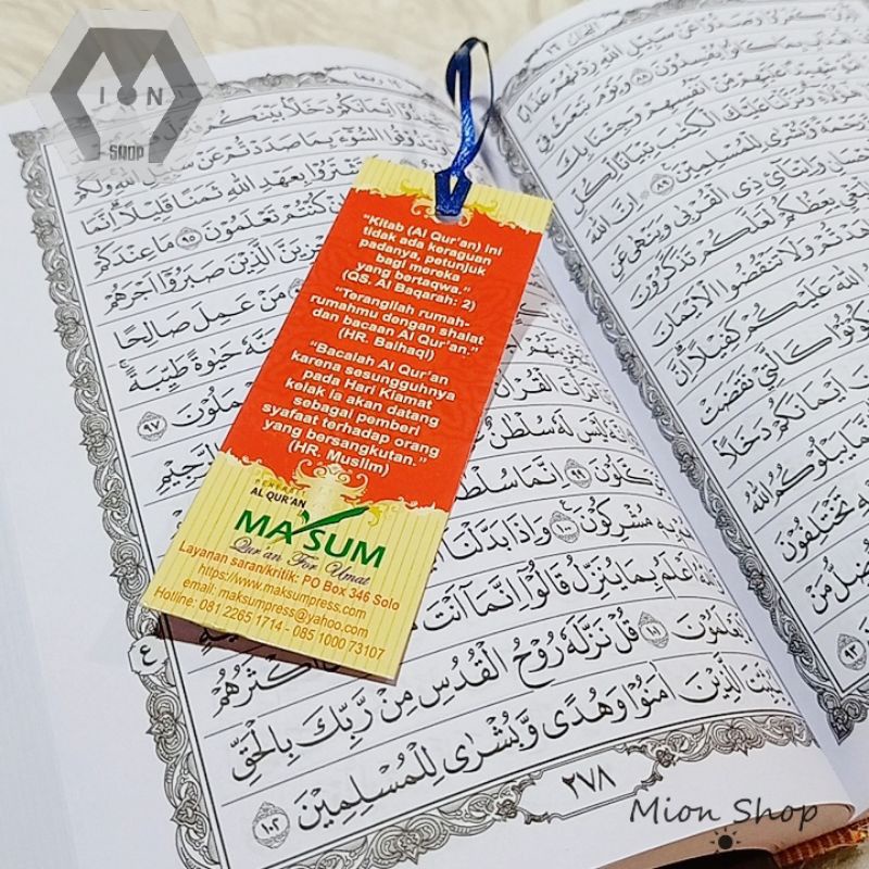 Al Qur'an Ma'sum Tanggung A5