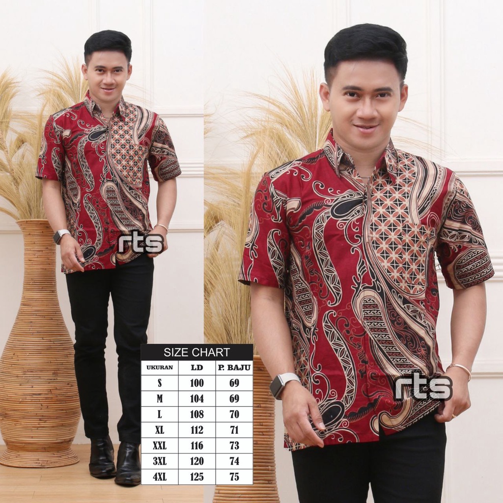 COD BISA DIBELI TERPISAH HEM DRESS BATIK SERAGAM #4 KACANGMERAH