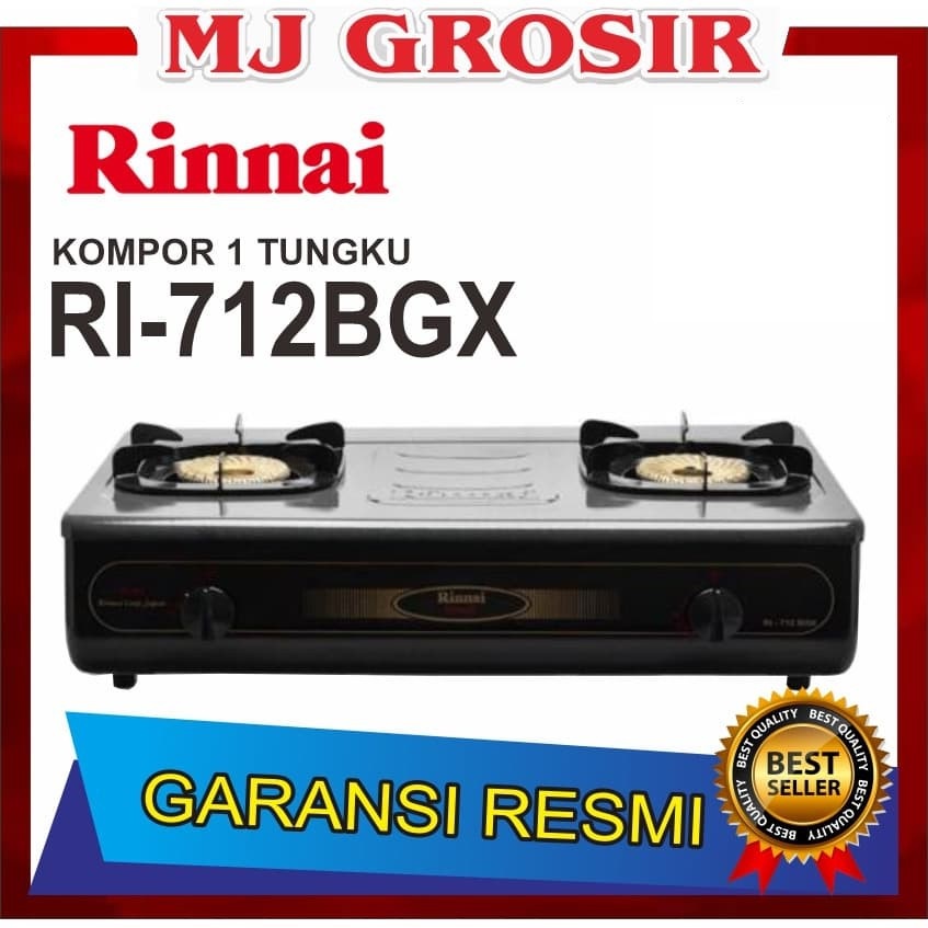 PROMO KOMPOR 2 TUNGKU MURAH RINNAI RI 712 BGX RI712BGX TORNADO