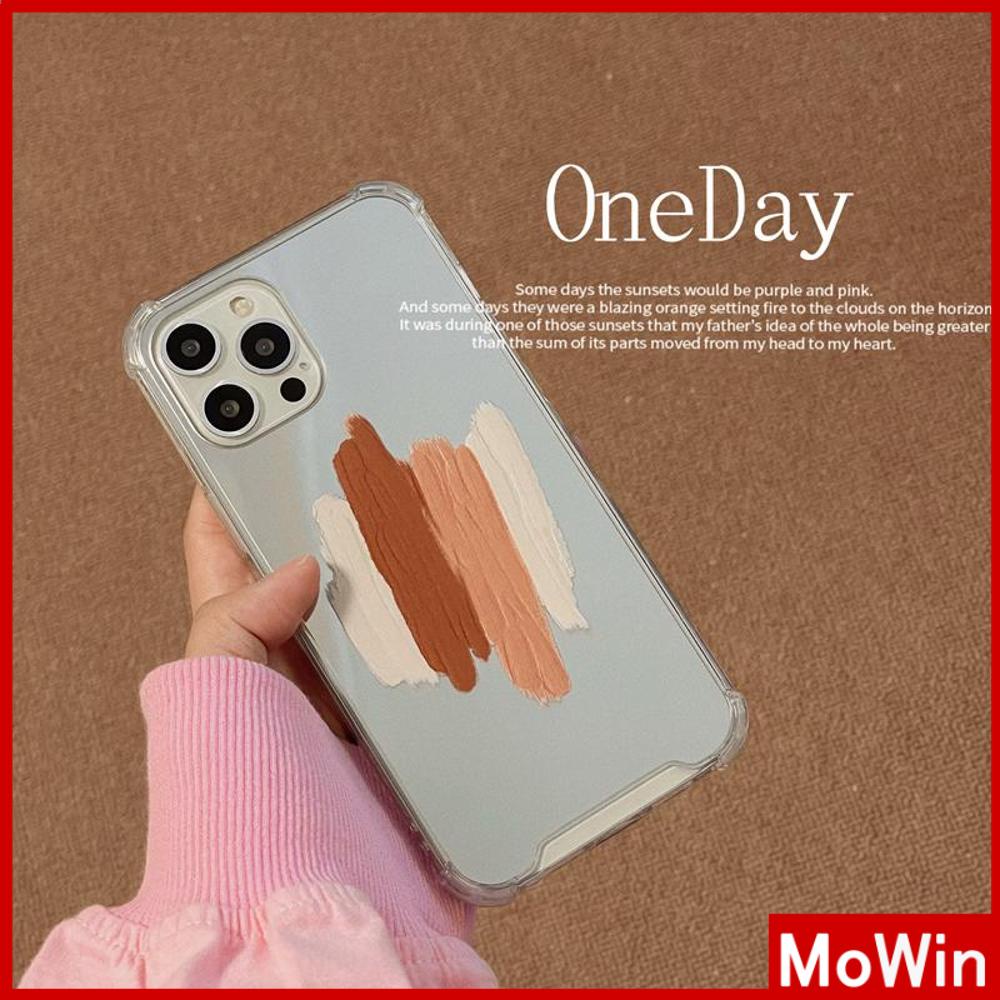 iPhone Case Acrylic HD Mirror Airbag Shockproof Protection Camera Cute Brown Tones Compatible For iPhone 11 iPhone 13 Pro Max iPhone 12 Pro Max iPhone 7 Plus iPhone xr