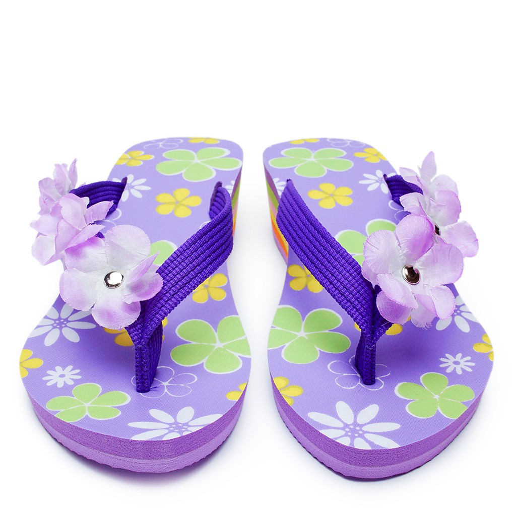 DNOIR Sandal Anak Perempuan BUNGA3 UNGU