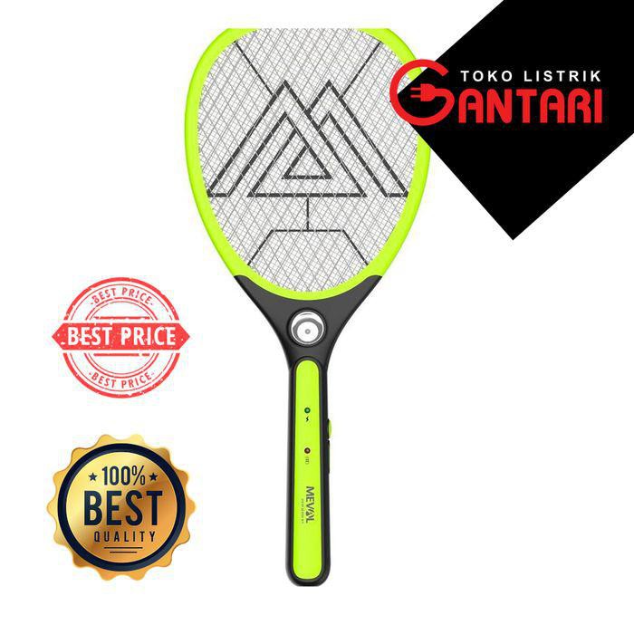 Raket Nyamuk Plus Senter LED Meval