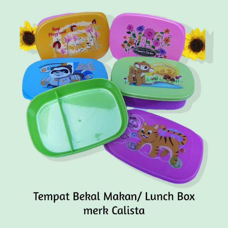 Lunch Box Calista / Tepak Makan Anak / Kotak Makan Sekat / Souvenir / Hampers / Hadiah Ulang Tahun C