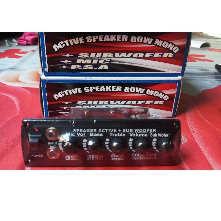 LANGSUNG KIRIM.. Kit Speaker Aktif  Mono XBR Subwofer+mic