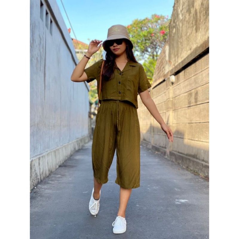 Oneset Crop Sinta / Set Rayon Crop / New One Set-6