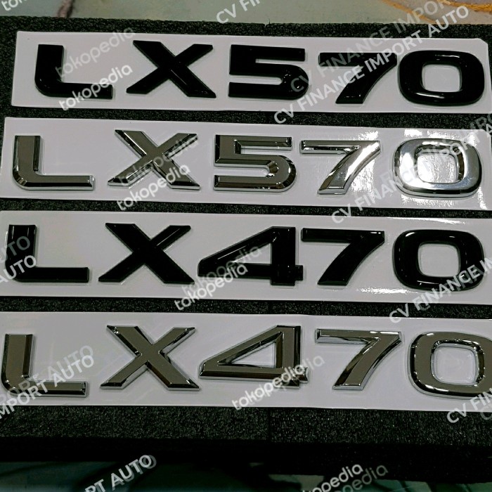 Emblem bagasi belakang Lexus lexus LX470 LX 570 LX570 emblem LX470 - black LX570
