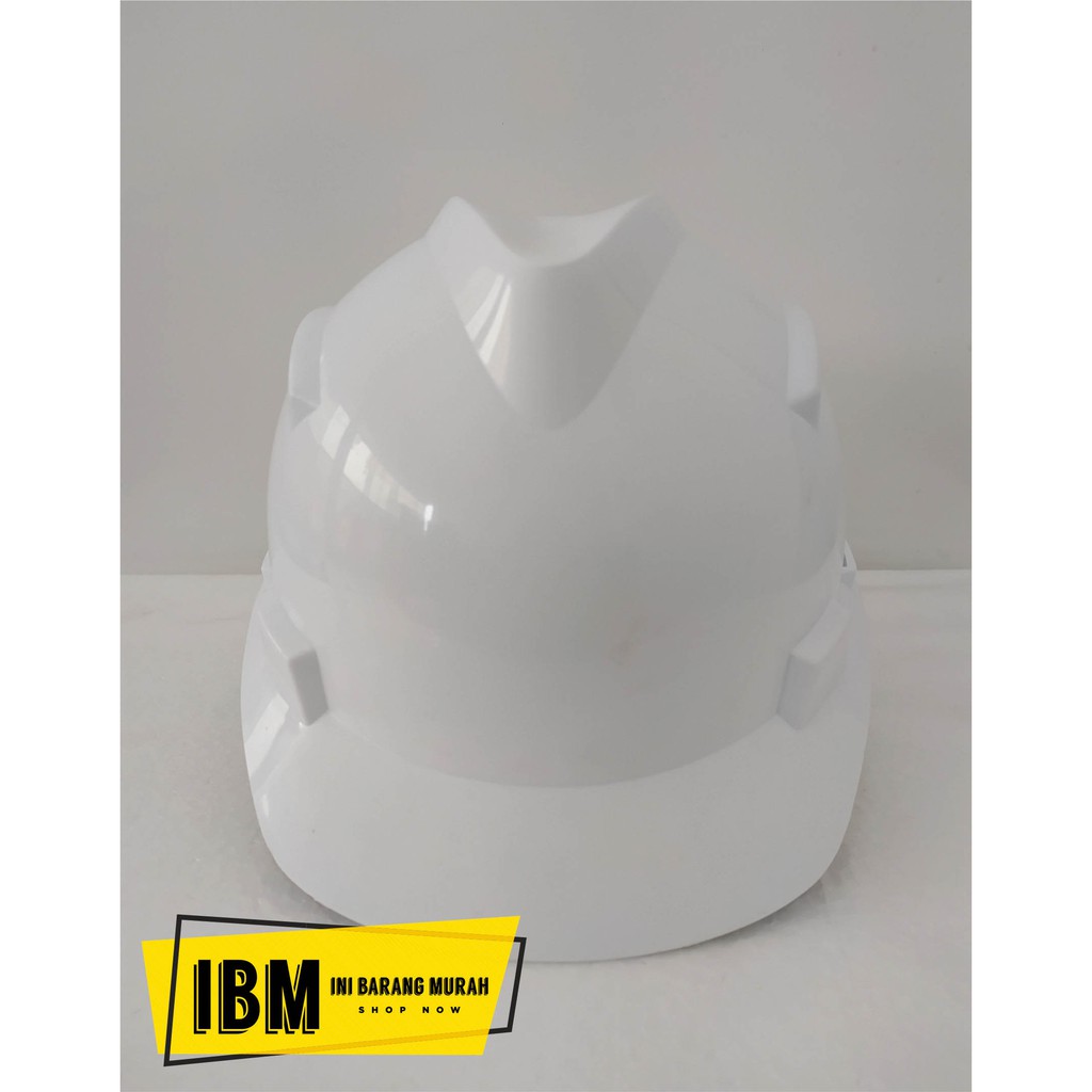 PROMO-HELM PROYEK / TOPI PROYEK  PUTIH DALAMAN PUTAR/ WHITE SAFETY HELMET FAST TRACK