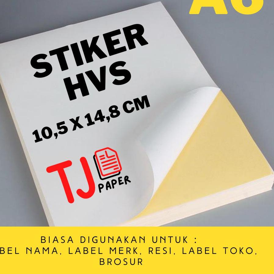 

Flash Sale Sticker HVS isi 500 lembar A6 Lintec Sticker Doff / Stiker Resi / Print Resi / Sticker Ma