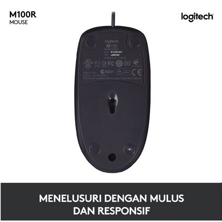 ITSTORE Optical Mouse Wires USB M100R M90 B100 Original 100% Garansi resmi 1 Tahun