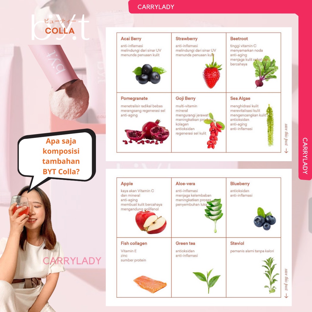 BYT COLLA 1 BOX Collagen Glutahione Antioaxidant Glowing Whitening 1 box 16 sachet BYOOTE