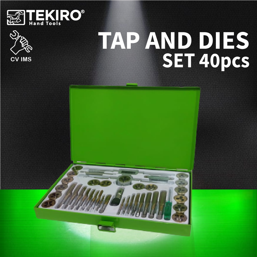 TEKIRO Tap And Die Set 40pcs