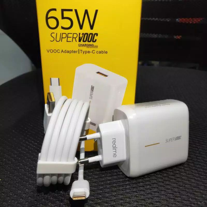 CHARGER REALME SUPER VOOC 65W TYPE-C ORIGINAL 100%