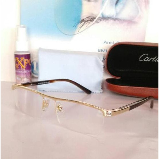 FRAME KACAMATA CARTIER 8100815 GD/KACAMATA MINUS/BACA/SUPER QUALITY