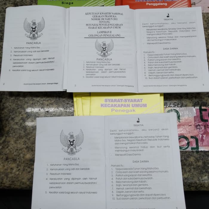 BUKU SKU PRAMUKA SIAGA, PENGGALANG, PENEGAK, PANDEGA