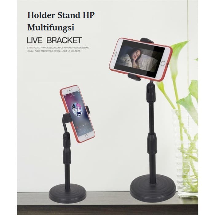 Lifetable Foldable Desktop Phone Holder Stand HP Tripod Meja Tongsis