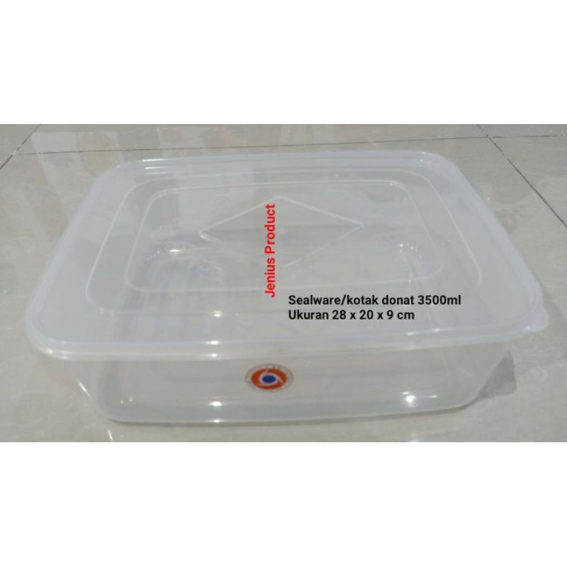 KOTAK DONAT DONUT 3500ml/ TOPLES SEGI 3500ml/ Sealpack/sealware/sealbox 3500ml