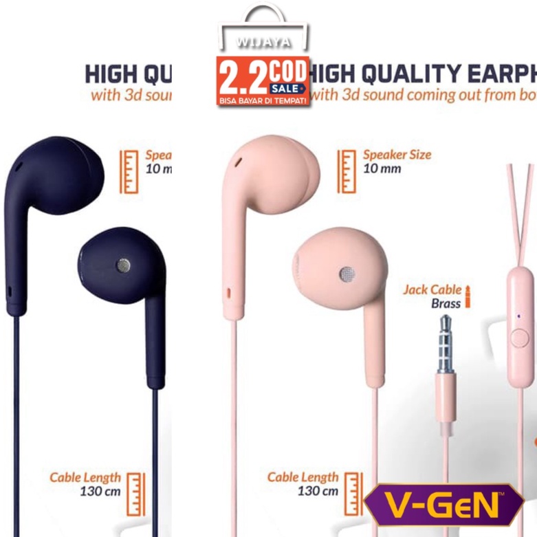 Headset Macaron Stereo Earphone Bass Woofer ZBOX ZX-02 ZX02 ORI