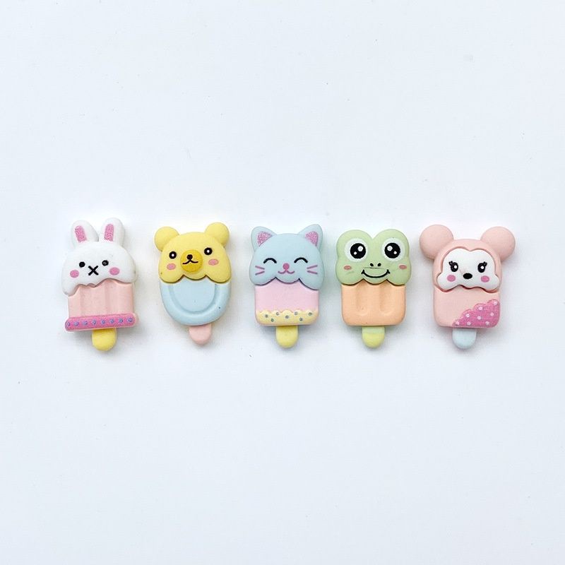 Clay resin ice cream cartoon sanrio [2 pcs]