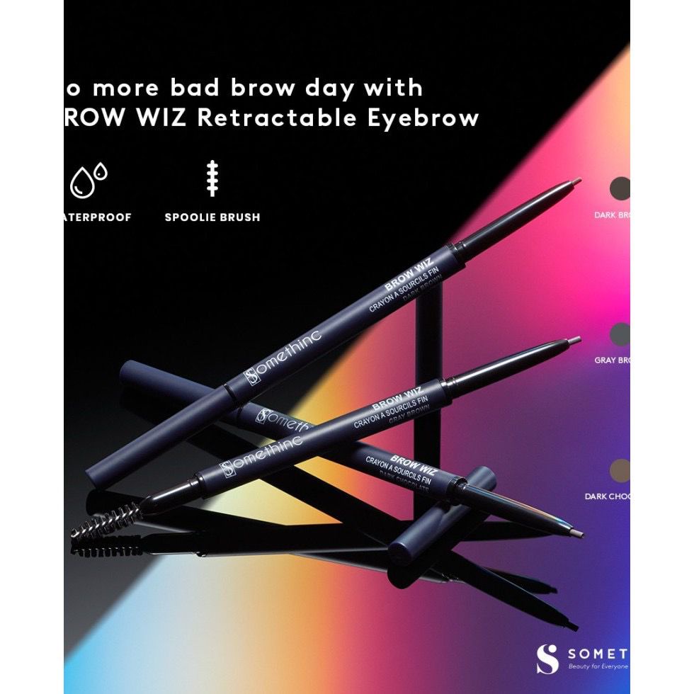 SOMETHINC BROW  WIZ MATTERS Retractable Triangle Eyebrow Slim - Pensil Alis