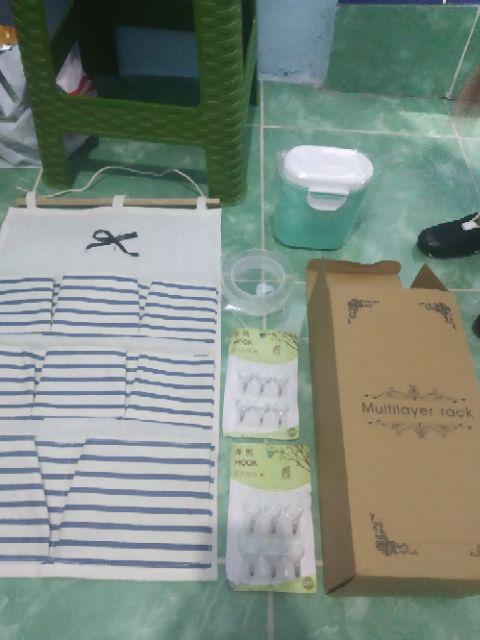 Pouch Gantung Serba Guna Tempat Penyimpanan Pernak Pernik Rumah Home Organizer