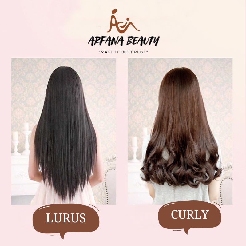 Catokan Wanita Pelurus Pengeriting Catokan Rambut 2 in 1 Lurus dan Keriting Alat Keriting Catok Rambut Terbagus Catok Lurus Pengriting Ion Tourmaline Besi Perawatan Kecantikan Ori Original Premium Terbaru