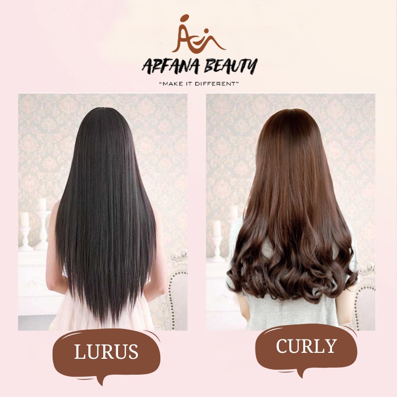 Catokan Wanita Pelurus Pengeriting Catokan Rambut 2 in 1 Lurus dan Keriting Alat Keriting Catok Rambut Terbagus Catok Lurus Pengriting Ion Tourmaline Besi Perawatan Kecantikan Ori Original Premium Terbaru