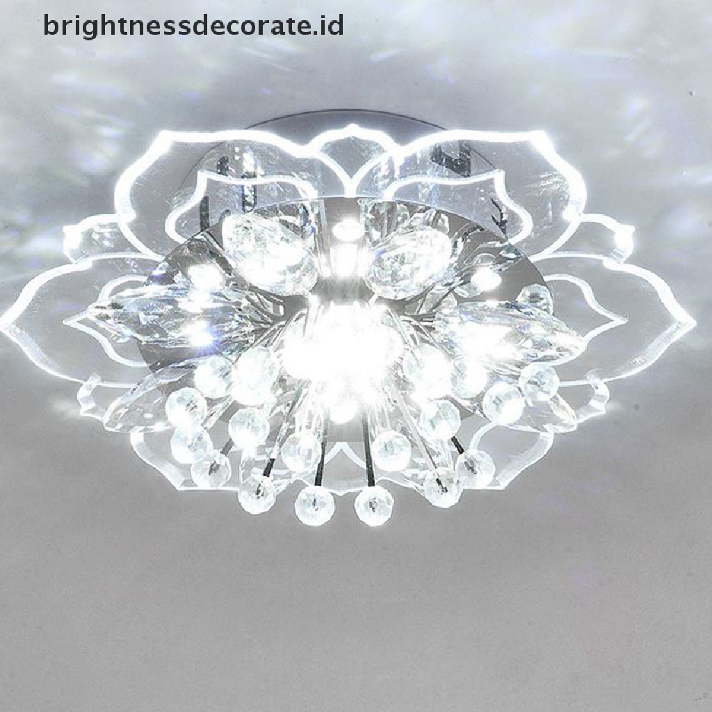 (birth) Lampu Plafon LED 9W 20cm Desain Kristal Modern Untuk Lorong