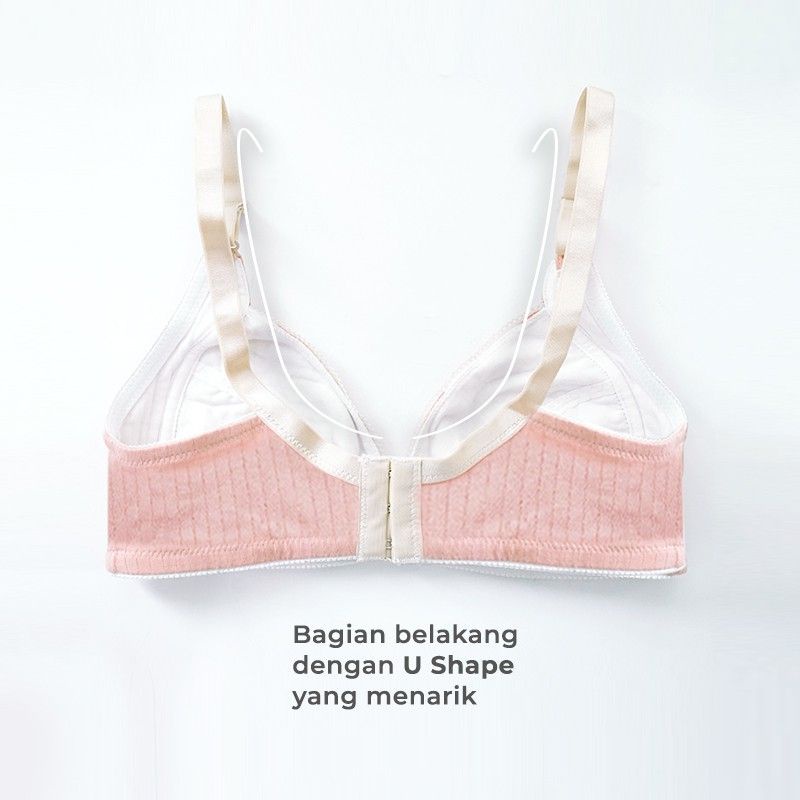 (READY STOK) Mooimom bra basic bukaan depan lace front buckle