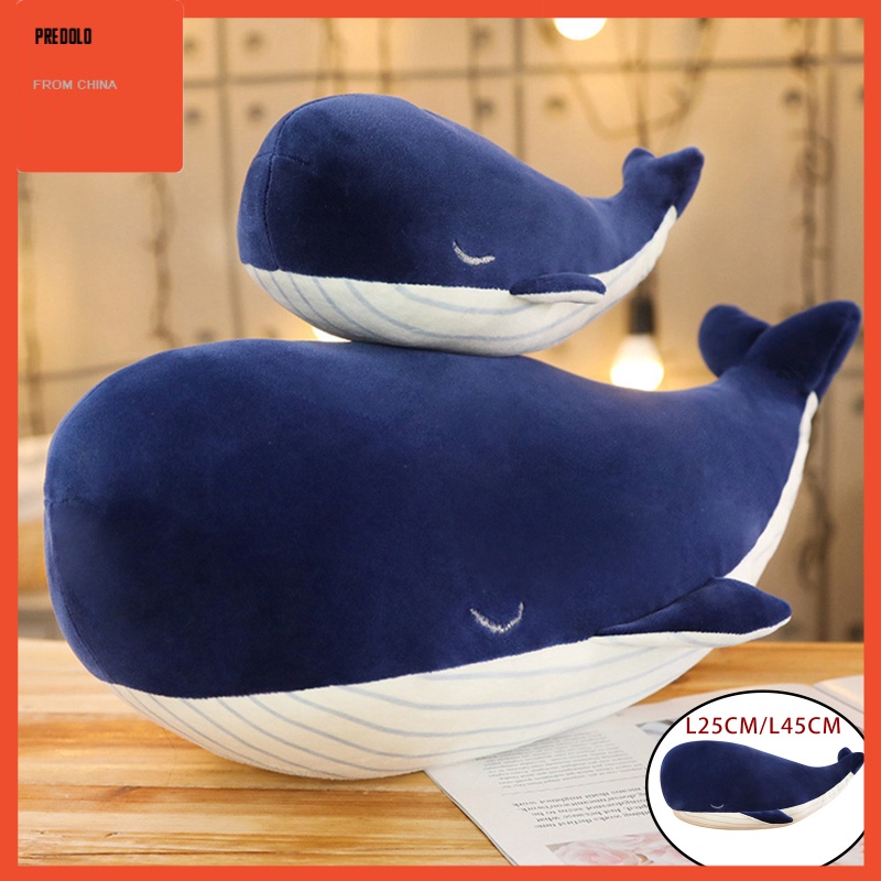 [In Stock] 1pc Plush Whale Toy Huggable Decorative Realistic Doll Pillow Xmas Present