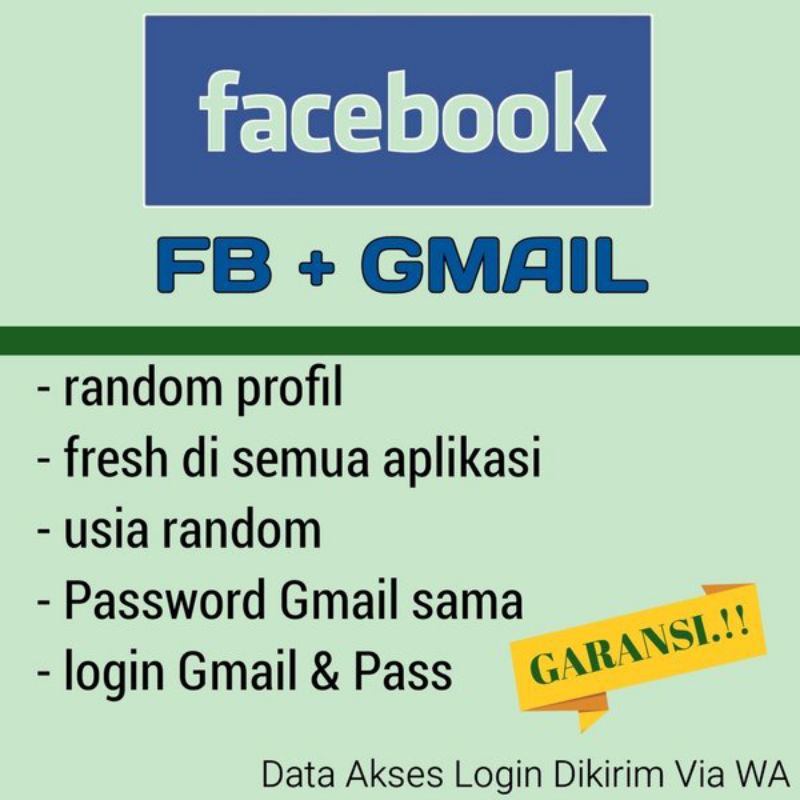 jual beli akun fb dan akun gmail