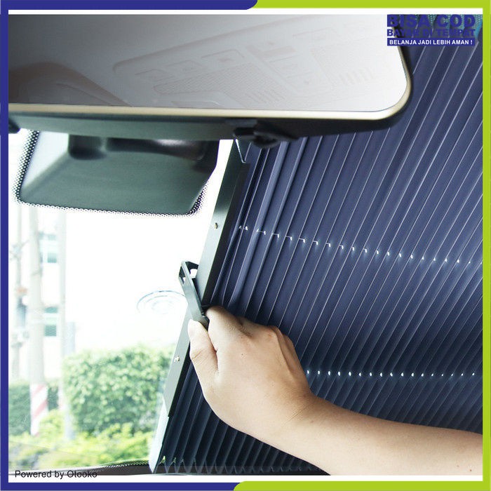 Sun Shield Sunshield Telescopic Mobil Sunshade Kerai lipat automatis