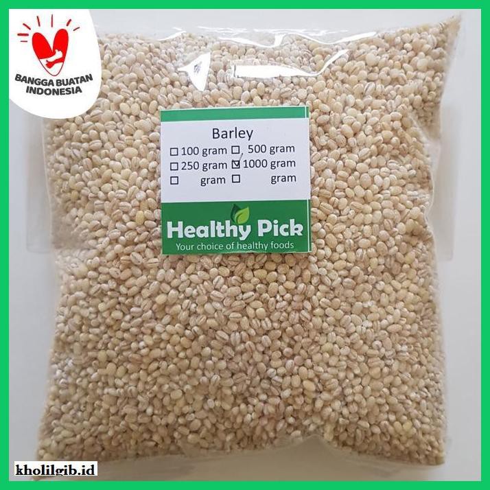 

Makanan-Kering- Barley Biji Jali Jali Organik 1000Gr / 1Kg -Aneka.