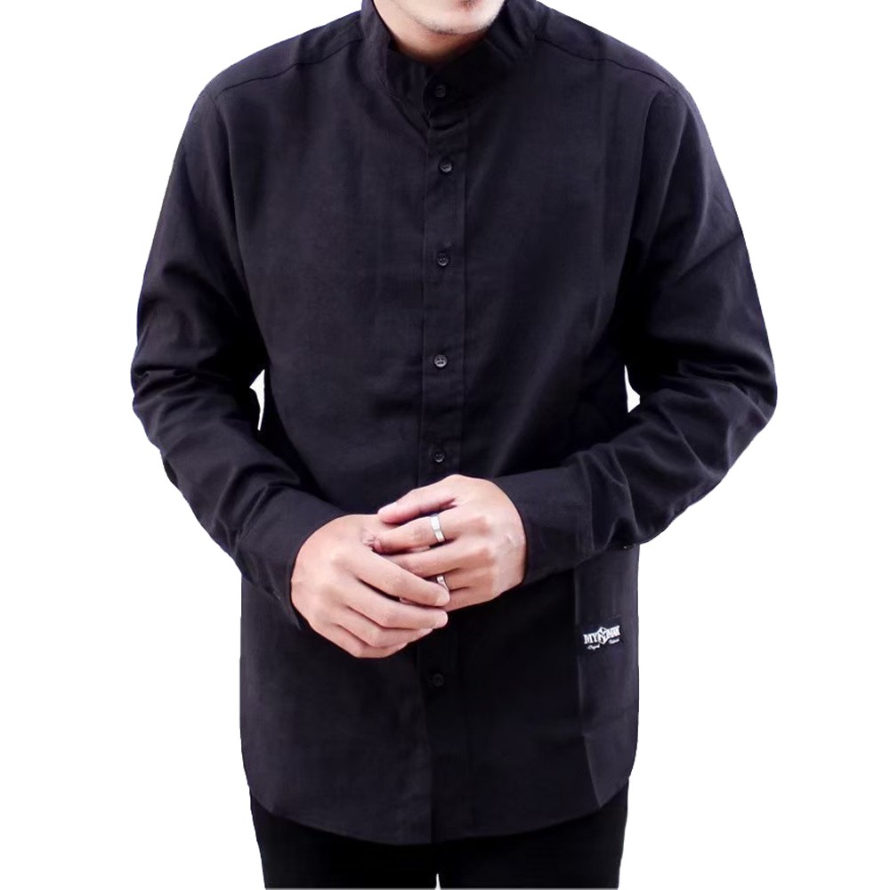 Kemeja Sanghai Pria Lengan Panjang